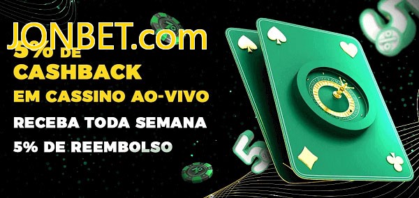 Promoções do cassino ao Vivo JONBET.com